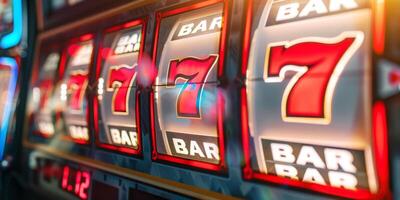 winning on Three Sevens slot machines photo