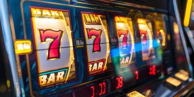 winning on Three Sevens slot machines photo