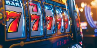 winning on Three Sevens slot machines photo