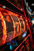 winning on Three Sevens slot machines photo