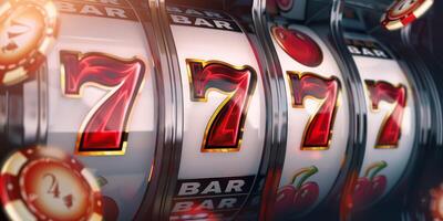 winning on Three Sevens slot machines photo