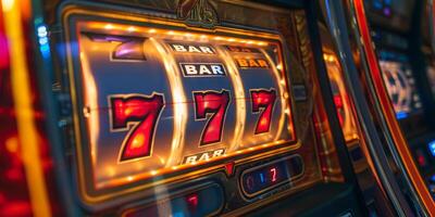 winning on Three Sevens slot machines photo