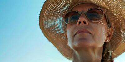 young woman on the seashore photo