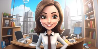 confident business woman photo