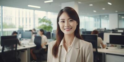 mujer de negocios confidente foto