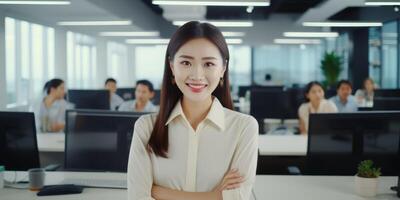 confident business woman photo