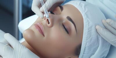 Skin care, cosmetic procedures for facial care photo