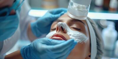 Skin care, cosmetic procedures for facial care photo