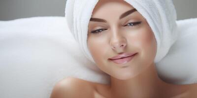 Skin care, cosmetic procedures for facial care photo