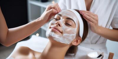 Skin care, cosmetic procedures for facial care photo