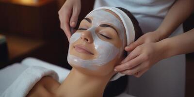 Skin care, cosmetic procedures for facial care photo