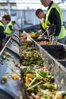 waste sorting and recycling photo