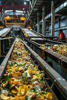 waste sorting and recycling photo