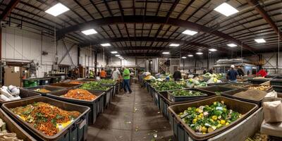 waste sorting and recycling photo