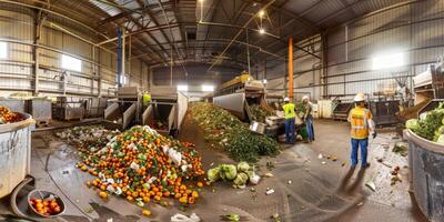 waste sorting and recycling photo