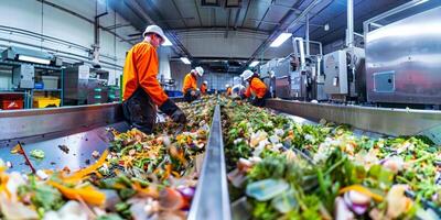 waste sorting and recycling photo