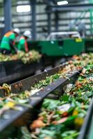 waste sorting and recycling photo