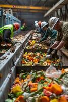 waste sorting and recycling photo