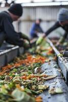 waste sorting and recycling photo