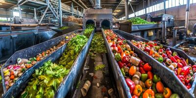 waste sorting and recycling photo