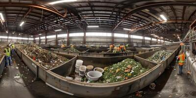 waste sorting and recycling photo