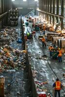 waste sorting and recycling photo