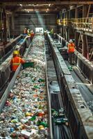 waste sorting and recycling photo