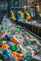 waste sorting and recycling photo