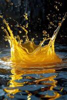 Splash of fluid photo