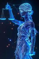 Themis is Goddess of Justice and law photo