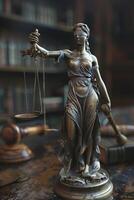 Themis is Goddess of Justice and law photo