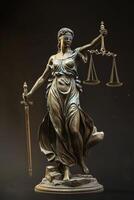 Themis is Goddess of Justice and law photo