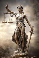 Themis is Goddess of Justice and law photo