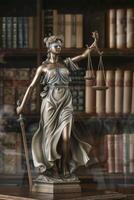 Themis is Goddess of Justice and law photo