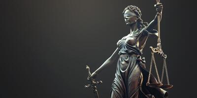 Themis is Goddess of Justice and law photo