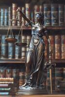 Themis is Goddess of Justice and law photo