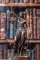 Themis is Goddess of Justice and law photo