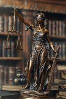 Themis is Goddess of Justice and law photo