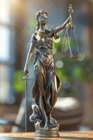 Themis is Goddess of Justice and law photo