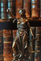 Themis is Goddess of Justice and law photo