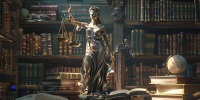 Themis is Goddess of Justice and law photo