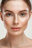 Skin care, cosmetic procedures for facial care photo