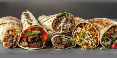 delicious shawarma kebab photo