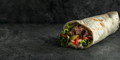 delicious shawarma kebab photo