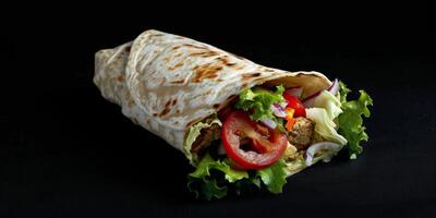 delicious shawarma kebab photo