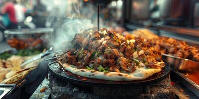 delicious shawarma kebab photo