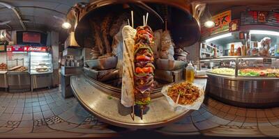 delicious shawarma kebab photo