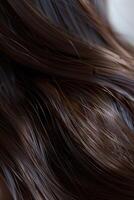 woman's silky and healthy hair portrait photo