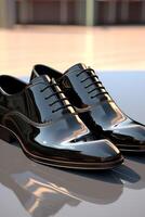 patent leather gentleman's shoes photo