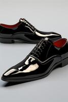 patent leather gentleman's shoes photo